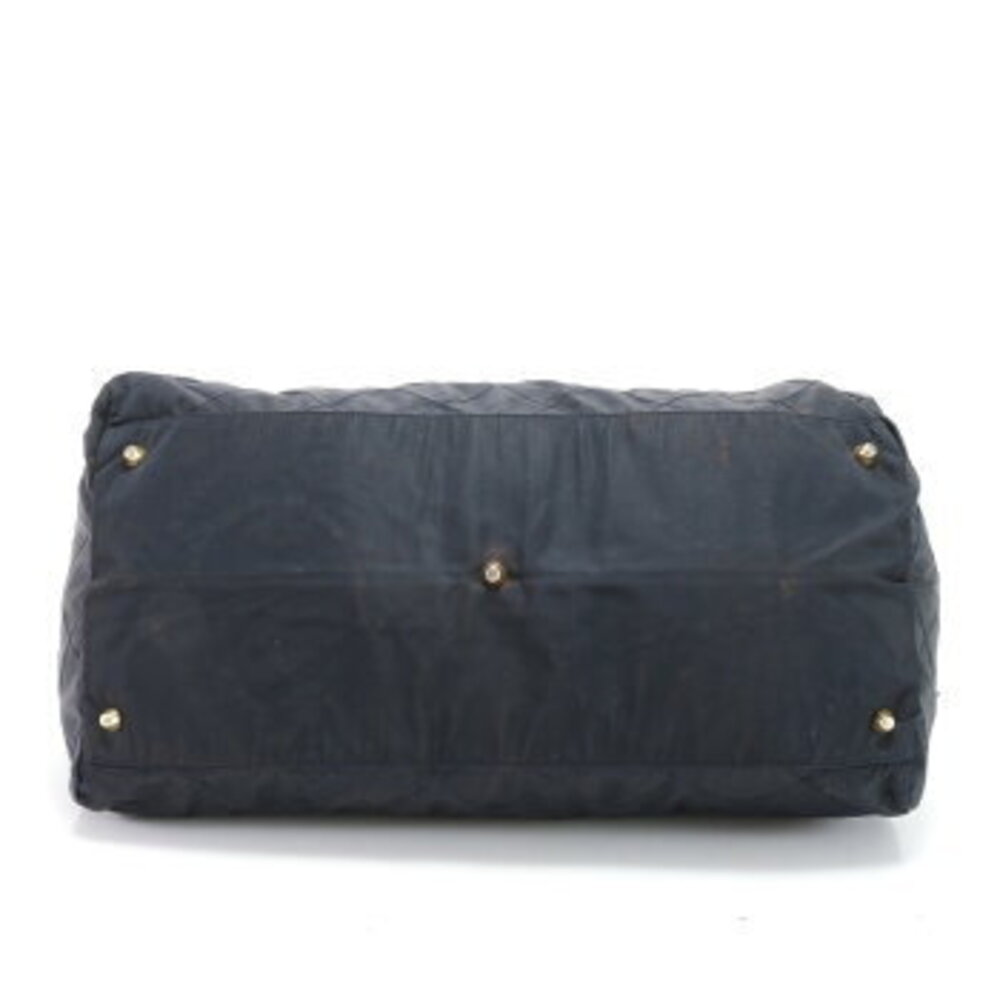 Prada Tessuto Quilted Boston Bag Chain Triangle Logo Leather Trips Travel EHM - Picture 7 of 14